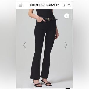 Citizens of Humanity Black Lilah High Rise Bootcut 30” Size 23.